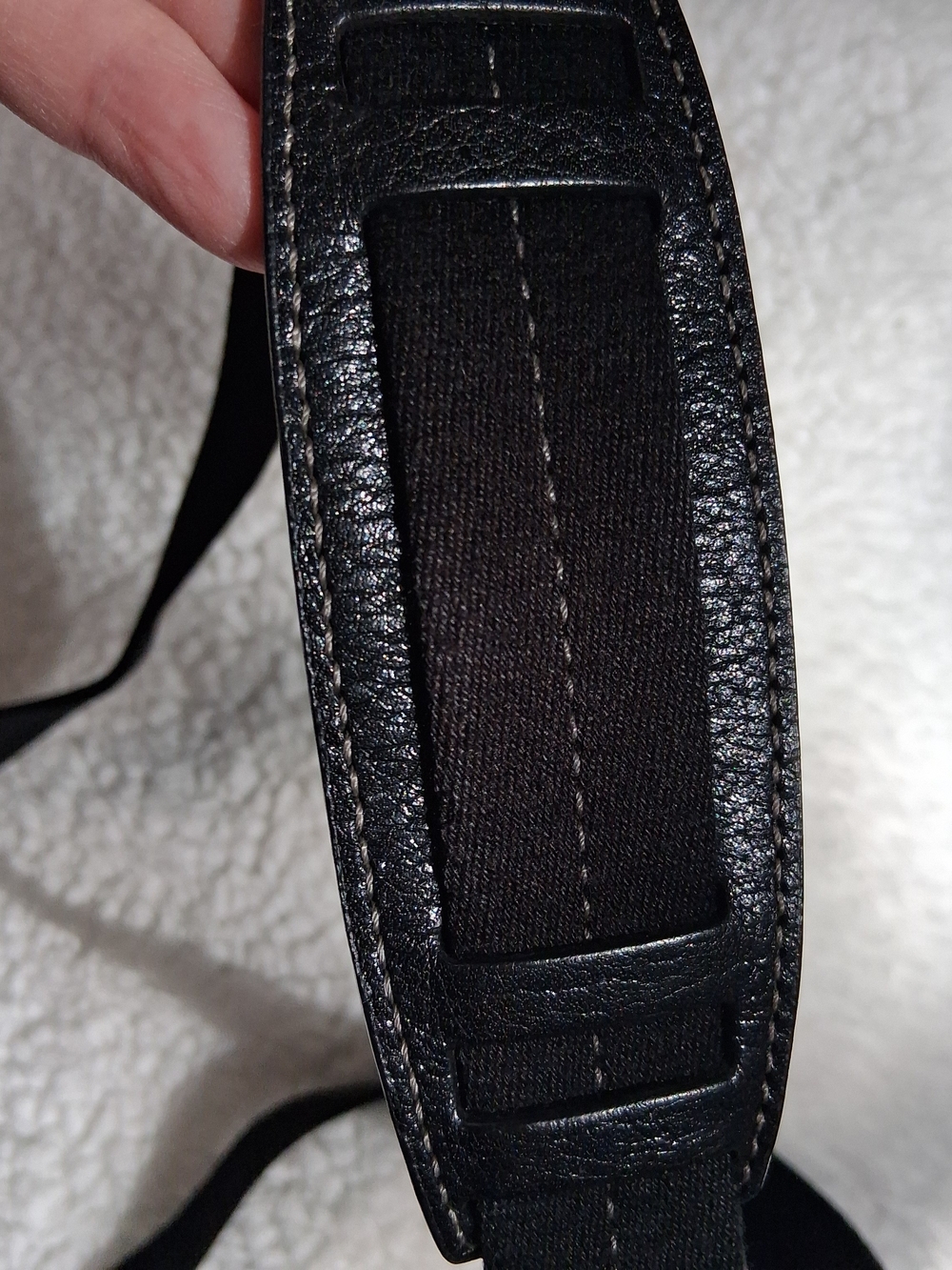 Y2K Coach Patchwork Crossbody in Black, Gray and Taupe Accents 8.5"×7.5" - Picture 8 of 9